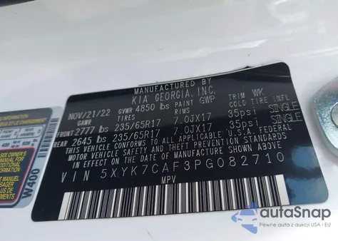 2023 Kia Sportage X-Pro Prestige из США, поврежденный, VIN 5XYK7CAF3PG082710